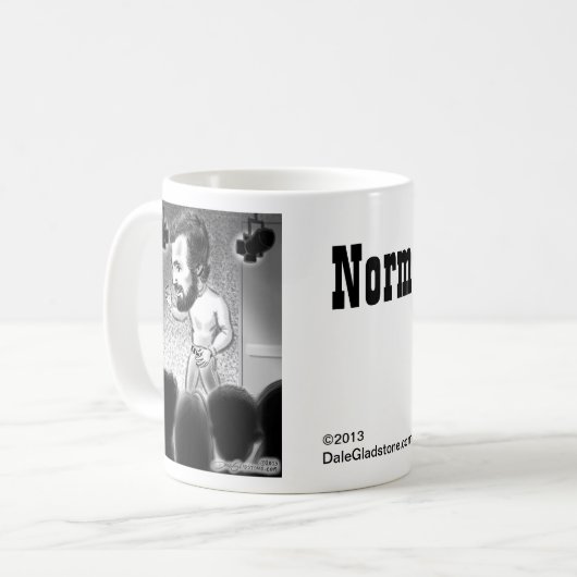 標準の風刺漫画のマグ コーヒーマグカップ (正面左)