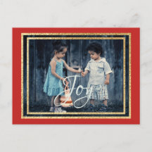 標準はがきクリスマスレズ/グリーンインク