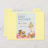 標準はがきベビーシャワー招待状 ポストカード (正面/裏面)