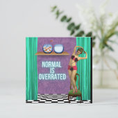 標準は過大評価ファンキーとおもしろいフラットカード カード (スタンド正面)