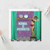 標準は過大評価ファンキーとおもしろいフラットカード カード (正面/裏面インサイチュ)