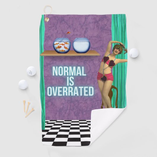 標準は過大評価ファンキーとおもしろい変更アート ゴルフタオル (インサイチュ)