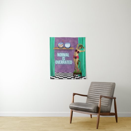 標準は過大評価ファンキーとおもしろい変更アート タペストリー (インサイチュ)