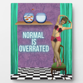 標準は過大評価ファンキーとおもしろい変更アート フォトプラーク