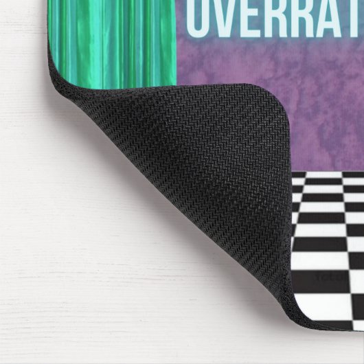 標準は過大評価ファンキーとおもしろい変更アート マウスパッド (コーナー)