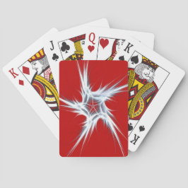 標準インデックストランプ抽象芸術赤/白 トランプ