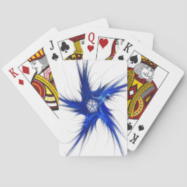 標準インデックストランプ抽象芸術青/白 トランプ