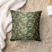 標準ウッドランド迷彩柄 クッション (ブランケット)