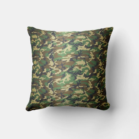 標準ウッドランド迷彩柄 クッション (裏面)