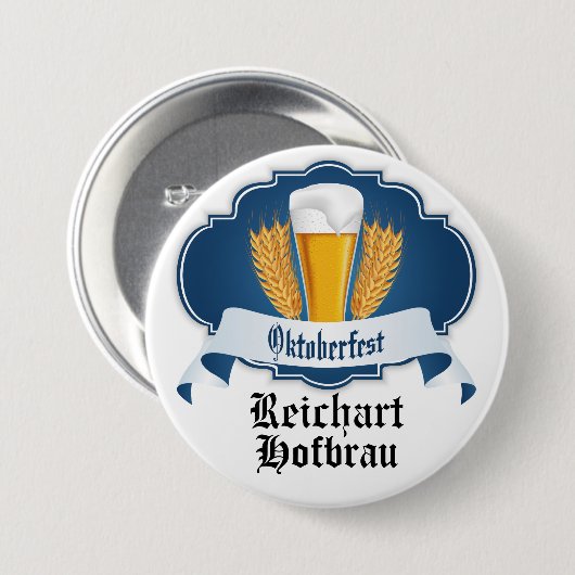 標準オクトーバーフェストボタン 缶バッジ (正面&裏面)