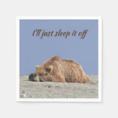 標準カクテルナプキン（グリズリーベア付） スタンダードカクテルナプキン (正面)