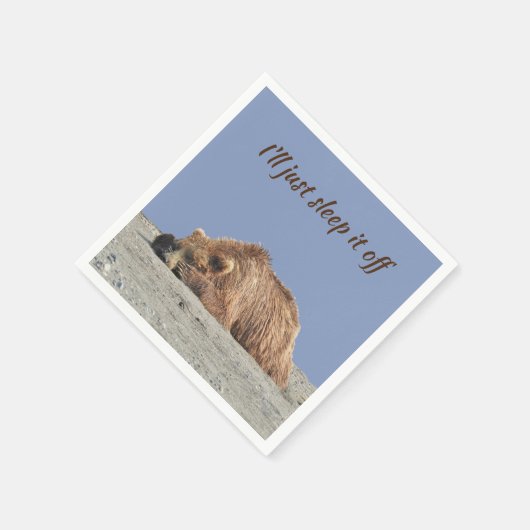 標準カクテルナプキン（グリズリーベア付） スタンダードカクテルナプキン (角)