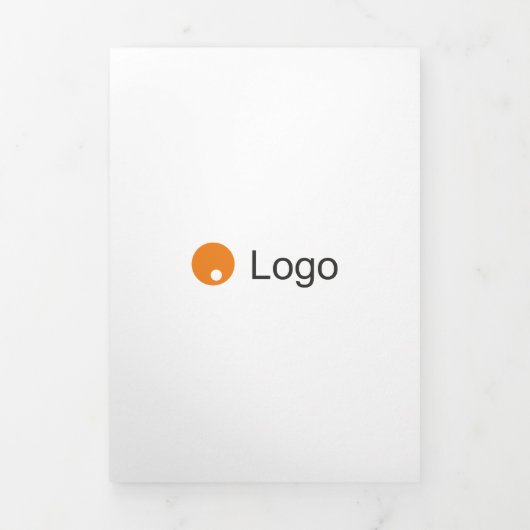 標準カラーフラット企業の 三つ折りカード (カバー)