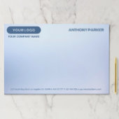 標準グラデーション青の背景 ペーパーパッド (インサイチュ)