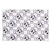 標準サイズのピロロケース/スカル 枕カバー (正面左)