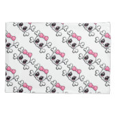 標準サイズのピロロケース/スカル 枕カバー (裏面-左)