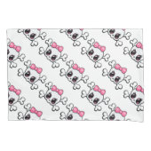 標準サイズのピロロケース/スカル 枕カバー (正面左)