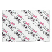 標準サイズのピロロケース/スカル 枕カバー (正面右)