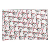 標準サイズのピロロケース/野球のペア 枕カバー (正面右)