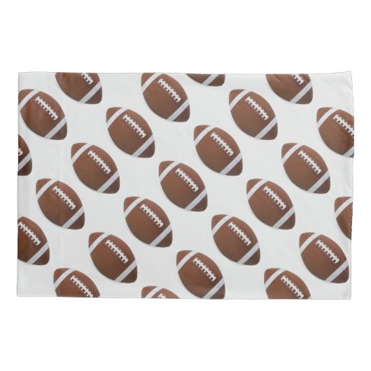 標準サイズのピローケース/フットボールのペア 枕カバー (裏面-左)