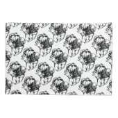 標準サイズのピローケース/フットボールのペア 枕カバー (裏面-左)