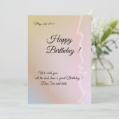 標準サイズ誕生日カードパステルアルトラ (スタンド正面)