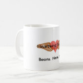 標準サイズ(11のoz)のHeartwingのロースターは襲います コーヒーマグカップ (正面左)