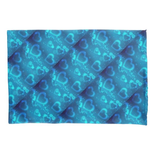 標準サイ独身のズのピロウケース/ハート 枕カバー (正面)