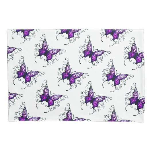 標準サイ独身のズのピロウケース/バタフライ 枕カバー (正面)