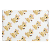 標準サイ独身のズ枕ローケース/ベビーライオン 枕カバー (裏面)