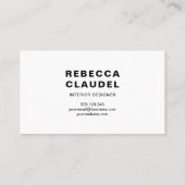 標準シンプルカスタム 名刺 (裏面)