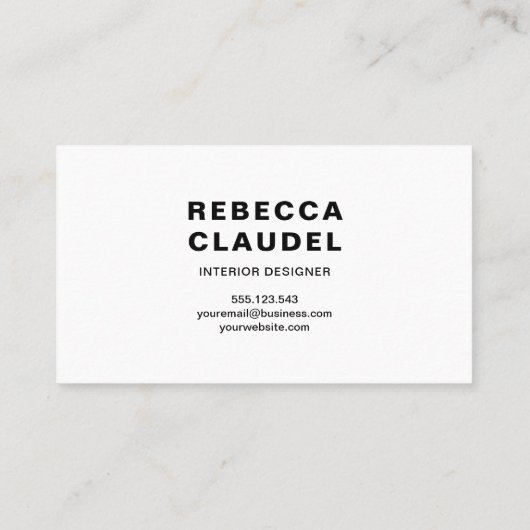 標準シンプルカスタム 名刺 (裏面)