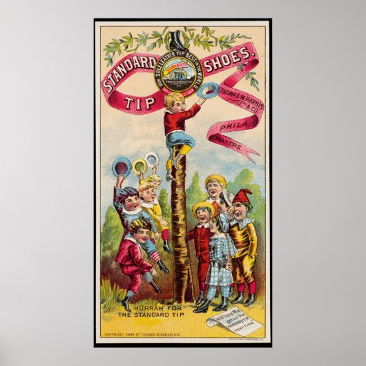 標準チップシューズヴィンテージ広告 ポスター (正面)