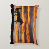 標準トロッティングレースホースアクセント枕 アクセントクッション (裏面(縦))