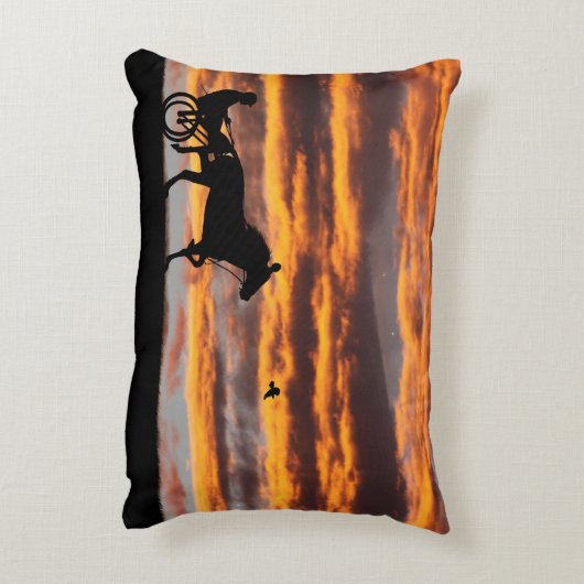 標準トロッティングレースホースアクセント枕 アクセントクッション (裏面(縦))