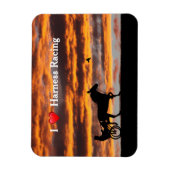 標準トロッティングレースホースフレキシブルマグネット マグネット (縦)