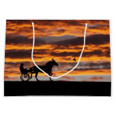 標準トロッティング競走馬抱き枕 ラージペーパーバッグ (正面)