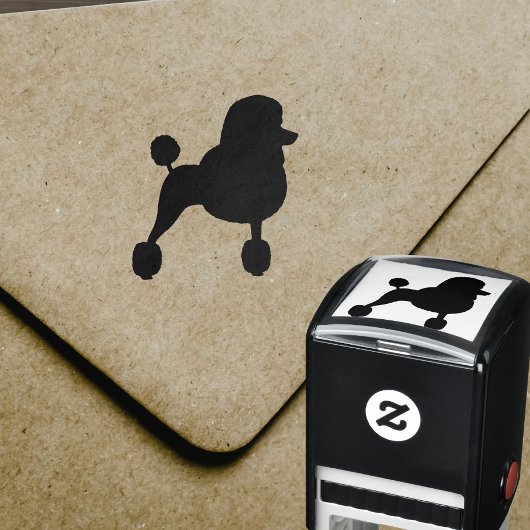 標準ファンシープードルシルエット セルフインキングスタンプ