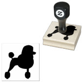 標準ファンシープードルドッグブリードシルエット ラバースタンプ (押印)