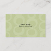 標準ブラックプードルシルエット 名刺 (裏面)