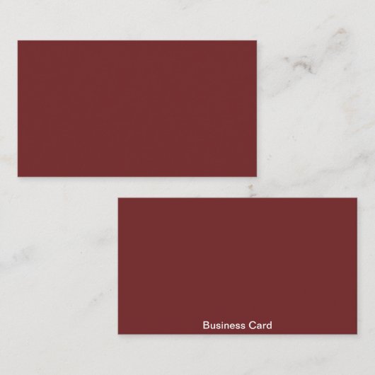 標準ブルゴーニュ 名刺 (正面/裏面)