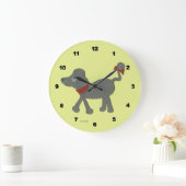 標準プードルウォールクロック ラージ壁時計 (ホーム)