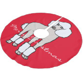 標準プードルドッグサンダー_コーブ ブラッシュドポリエステルツリースカート (アングル)