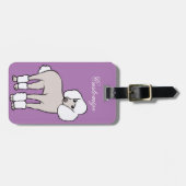 標準プードルドッグサンダー_コーブ ラゲッジタグ (正面横)