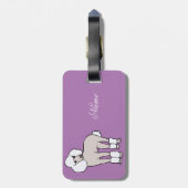 標準プードルドッグサンダー_コーブ ラゲッジタグ (裏面縦)