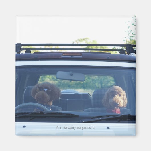 標準プードル4 マグネット (正面)