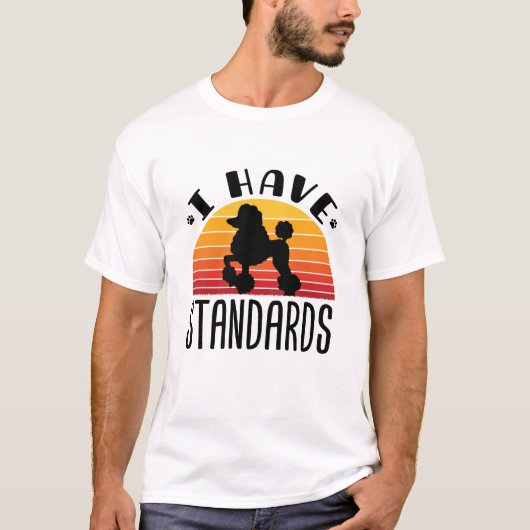 標準プードルI標準 Tシャツ (正面)