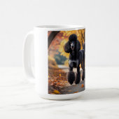 標準ポードルエレガントコーヒーマグ コーヒーマグカップ (正面左)