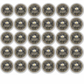 標準メイスンジャーのふたハニーラベルデイジー2.125インチ シール (正面)