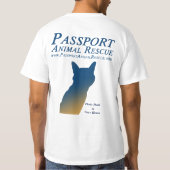 標準メンズ基本的なTシャツ Tシャツ (裏面)